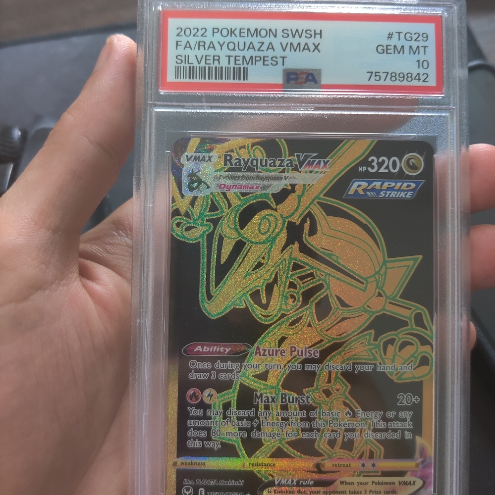 Rayquaza silver tempest PSA 10 gem ENG